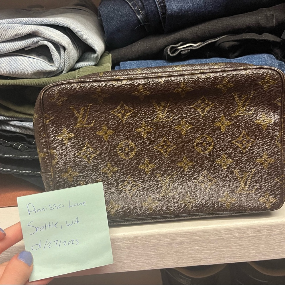 Louis Vuitton Brown Monogram Trousse 23